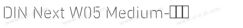 DIN Next W05 Medium字体转换